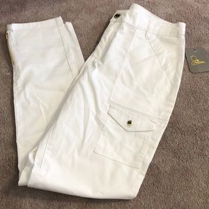 Jaanuu white scrub bottoms